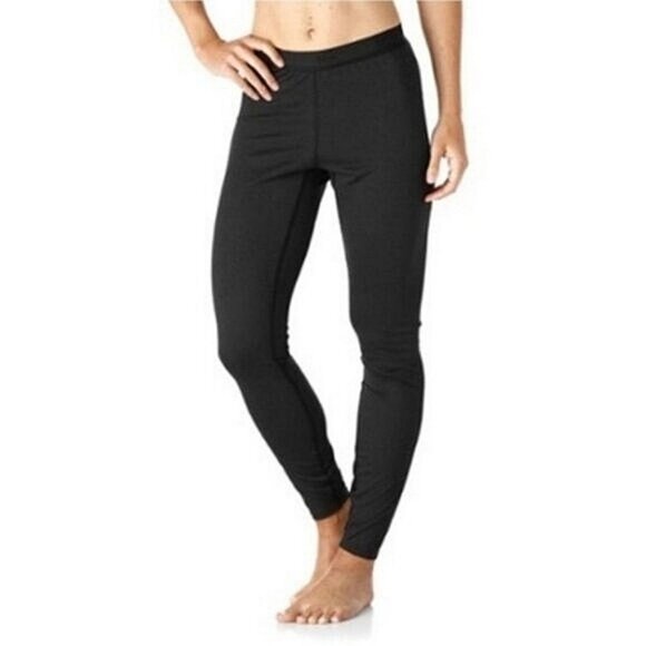 Patagonia Pants - PATAGONIA Women's Large Capilene Base Layer Bottoms Pants Breathable Mesh Black